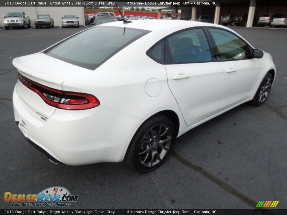 2013 Dodge Dart Rallye Bright White / Black/Light Diesel Gray Photo #5