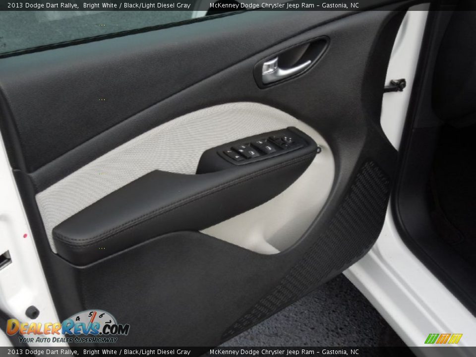 2013 Dodge Dart Rallye Bright White / Black/Light Diesel Gray Photo #10