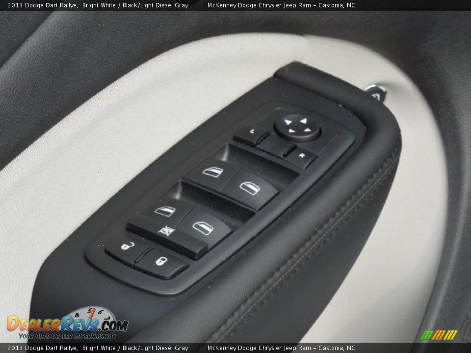 2013 Dodge Dart Rallye Bright White / Black/Light Diesel Gray Photo #11