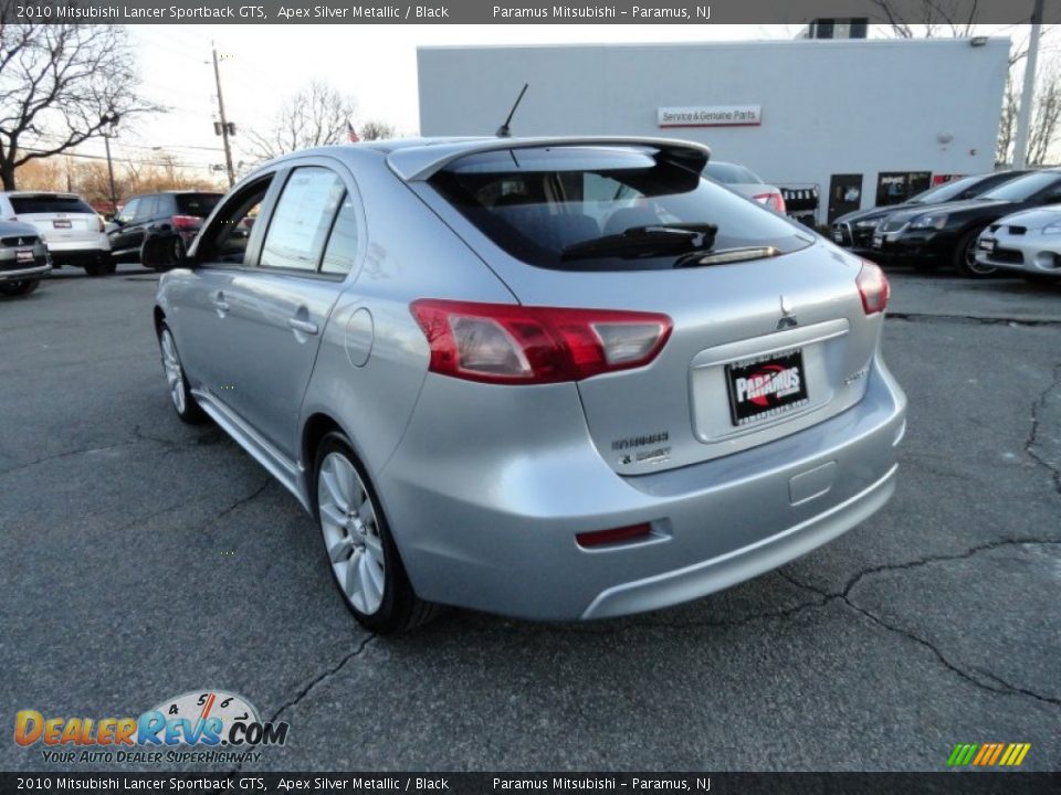 2010 Mitsubishi Lancer Sportback GTS Apex Silver Metallic / Black Photo #3