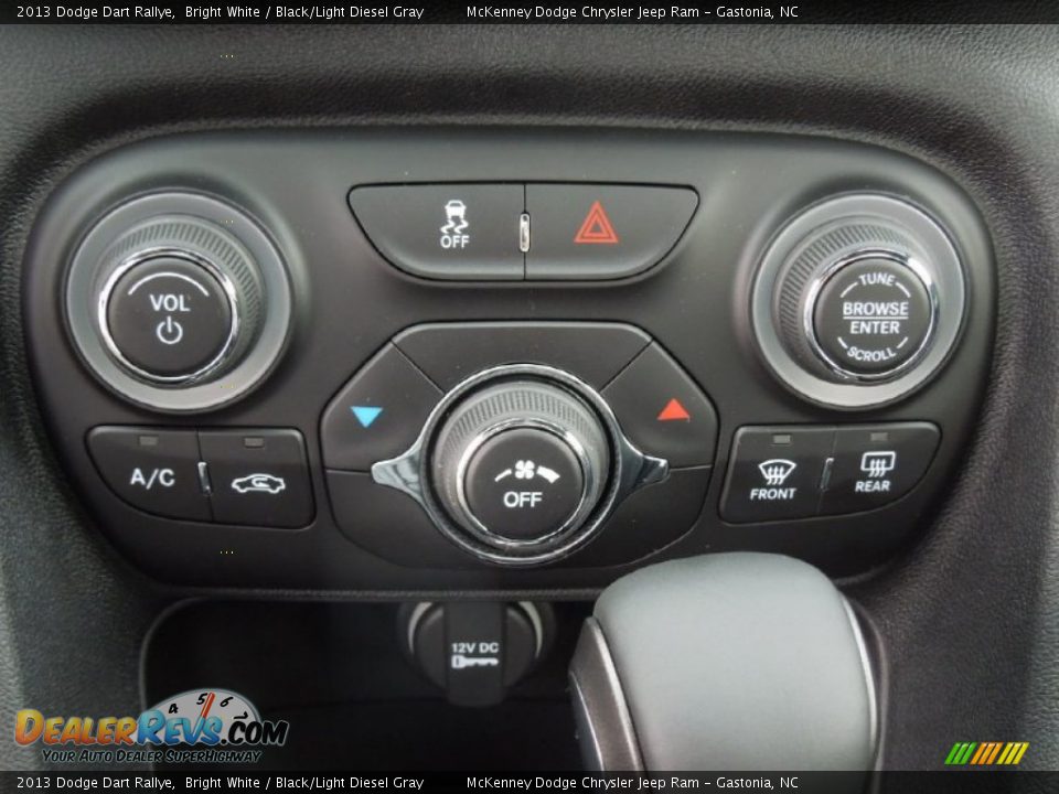 2013 Dodge Dart Rallye Bright White / Black/Light Diesel Gray Photo #13