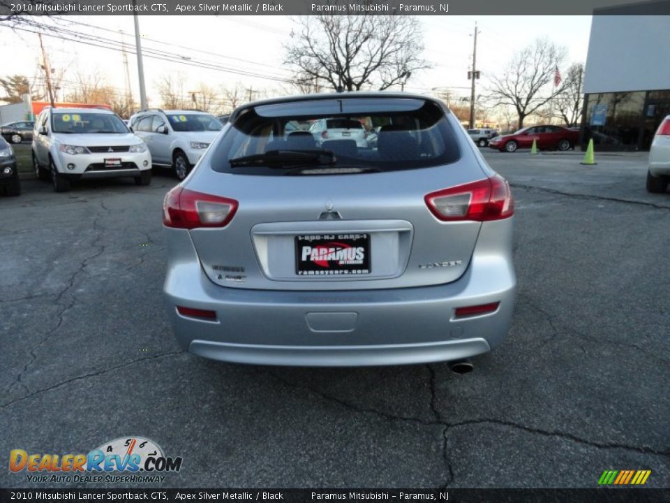 2010 Mitsubishi Lancer Sportback GTS Apex Silver Metallic / Black Photo #4