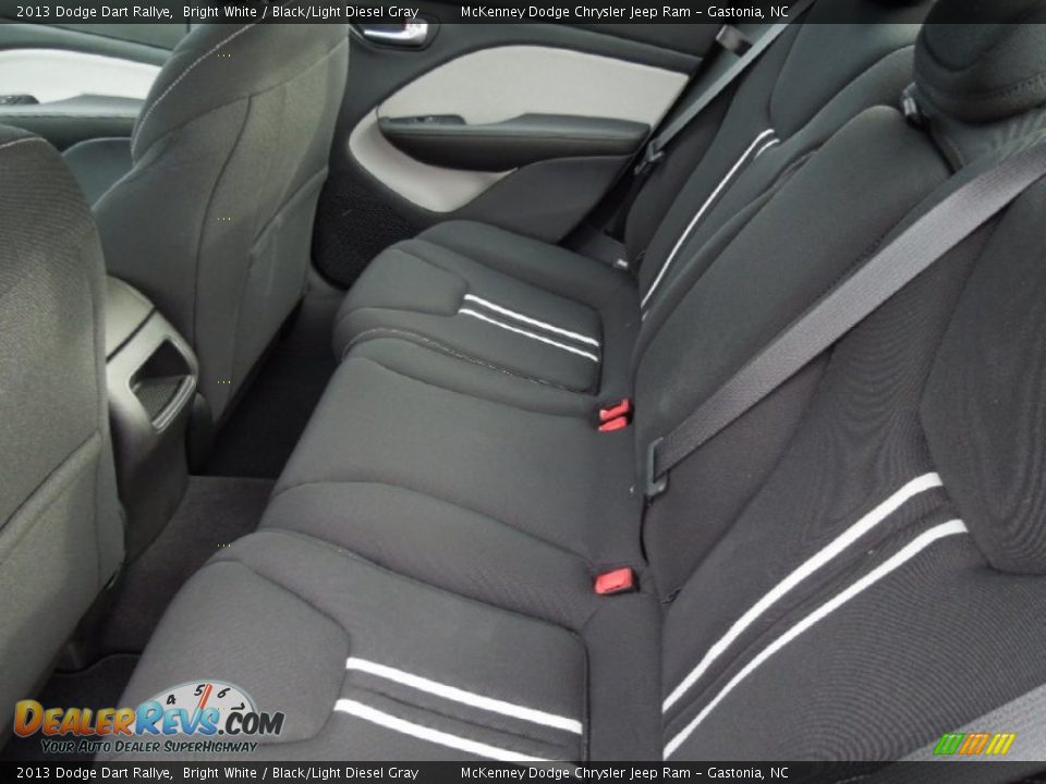2013 Dodge Dart Rallye Bright White / Black/Light Diesel Gray Photo #18