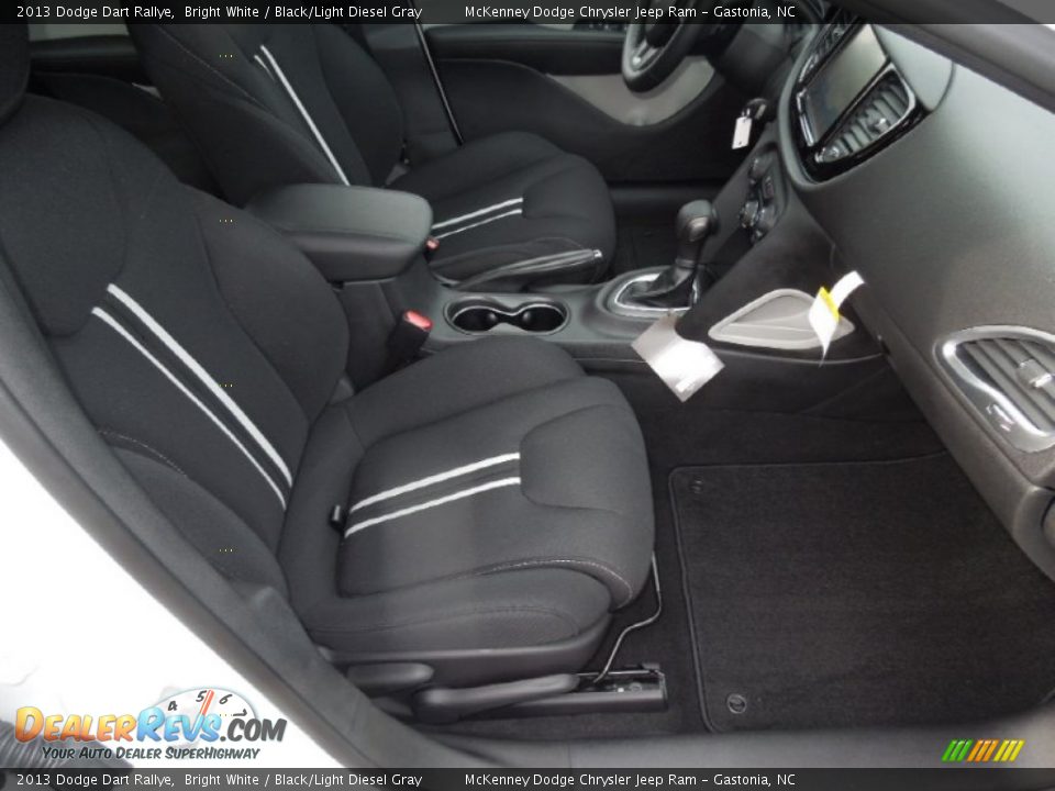 2013 Dodge Dart Rallye Bright White / Black/Light Diesel Gray Photo #20