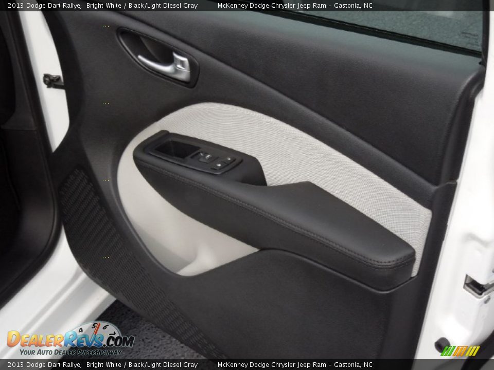2013 Dodge Dart Rallye Bright White / Black/Light Diesel Gray Photo #21
