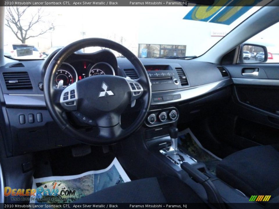 2010 Mitsubishi Lancer Sportback GTS Apex Silver Metallic / Black Photo #11
