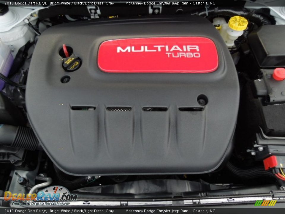 2013 Dodge Dart Rallye Bright White / Black/Light Diesel Gray Photo #23