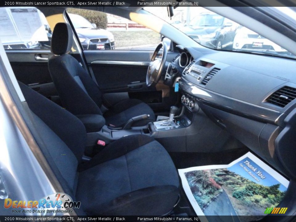 2010 Mitsubishi Lancer Sportback GTS Apex Silver Metallic / Black Photo #14