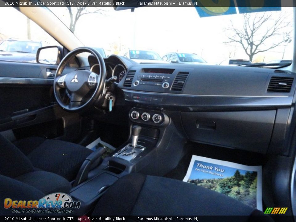 2010 Mitsubishi Lancer Sportback GTS Apex Silver Metallic / Black Photo #16