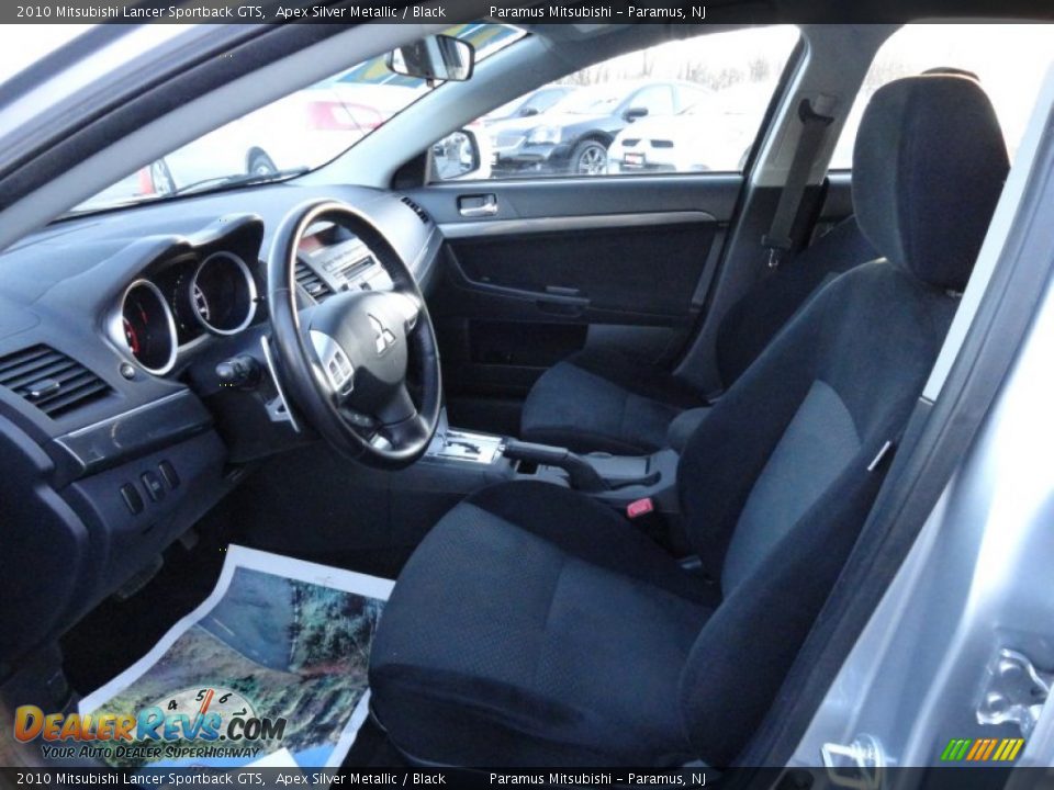 2010 Mitsubishi Lancer Sportback GTS Apex Silver Metallic / Black Photo #17