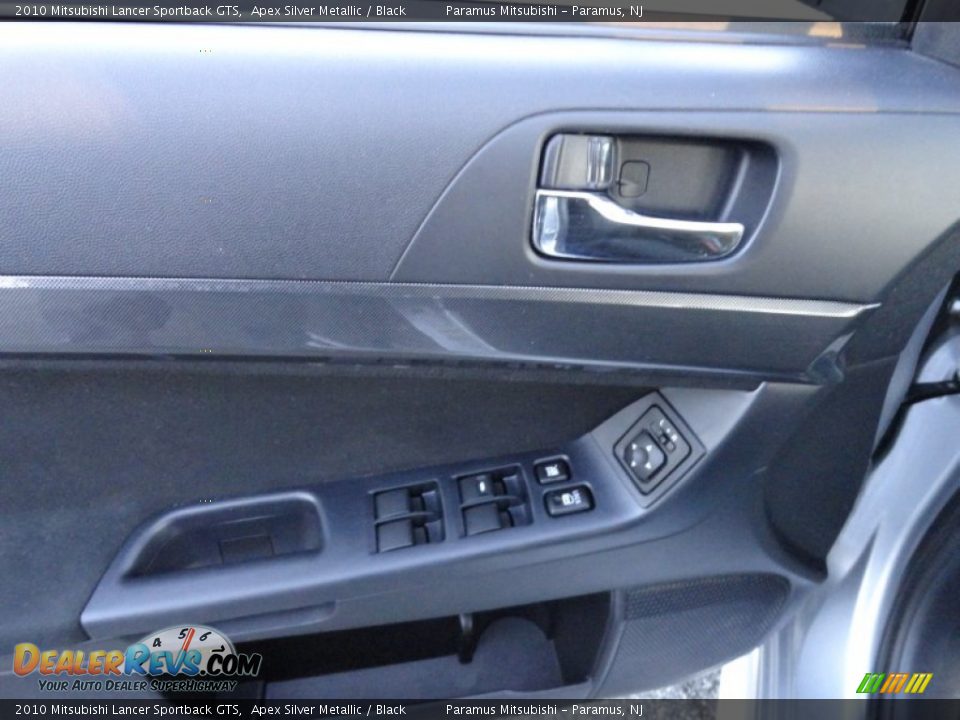 2010 Mitsubishi Lancer Sportback GTS Apex Silver Metallic / Black Photo #20