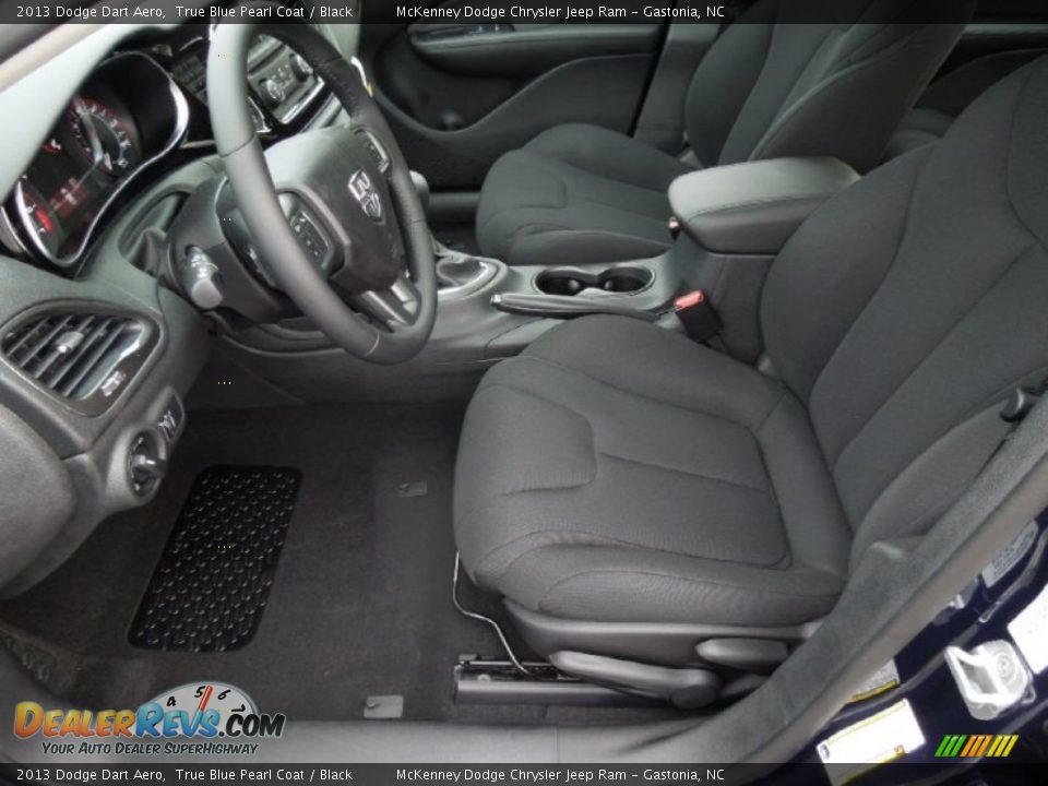 Black Interior - 2013 Dodge Dart Aero Photo #8