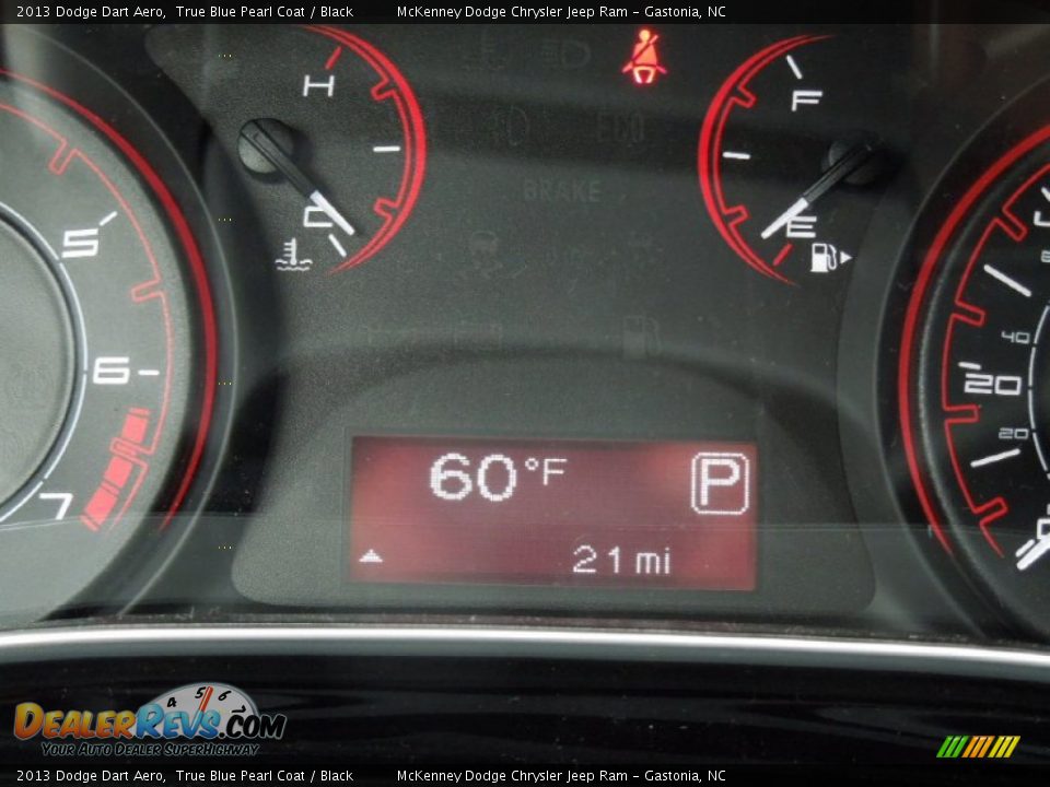 2013 Dodge Dart Aero True Blue Pearl Coat / Black Photo #16