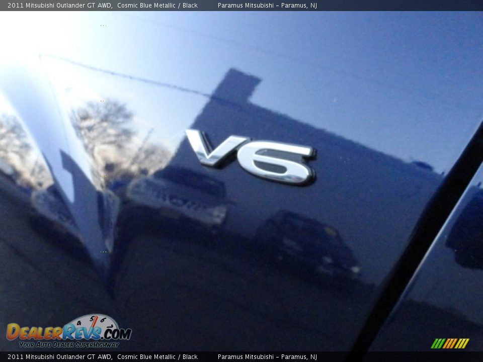 2011 Mitsubishi Outlander GT AWD Cosmic Blue Metallic / Black Photo #6