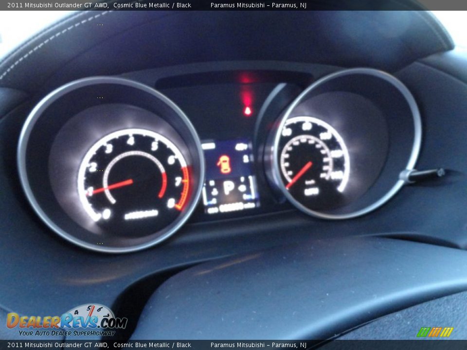 2011 Mitsubishi Outlander GT AWD Cosmic Blue Metallic / Black Photo #17