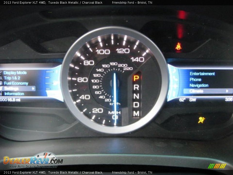 2013 Ford Explorer XLT 4WD Tuxedo Black Metallic / Charcoal Black Photo #23