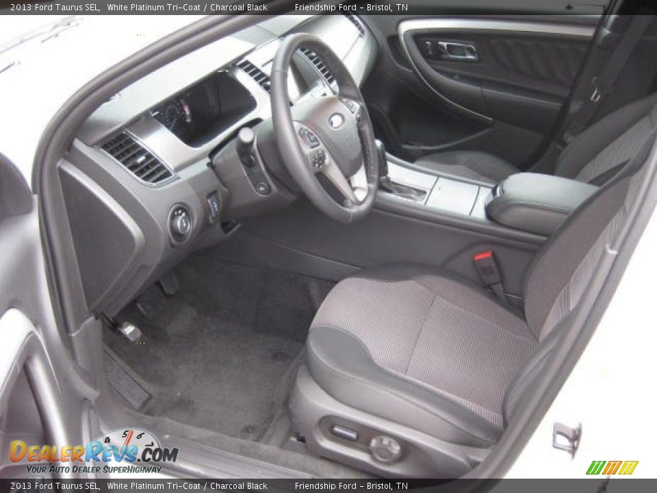 2013 Ford Taurus SEL White Platinum Tri-Coat / Charcoal Black Photo #11