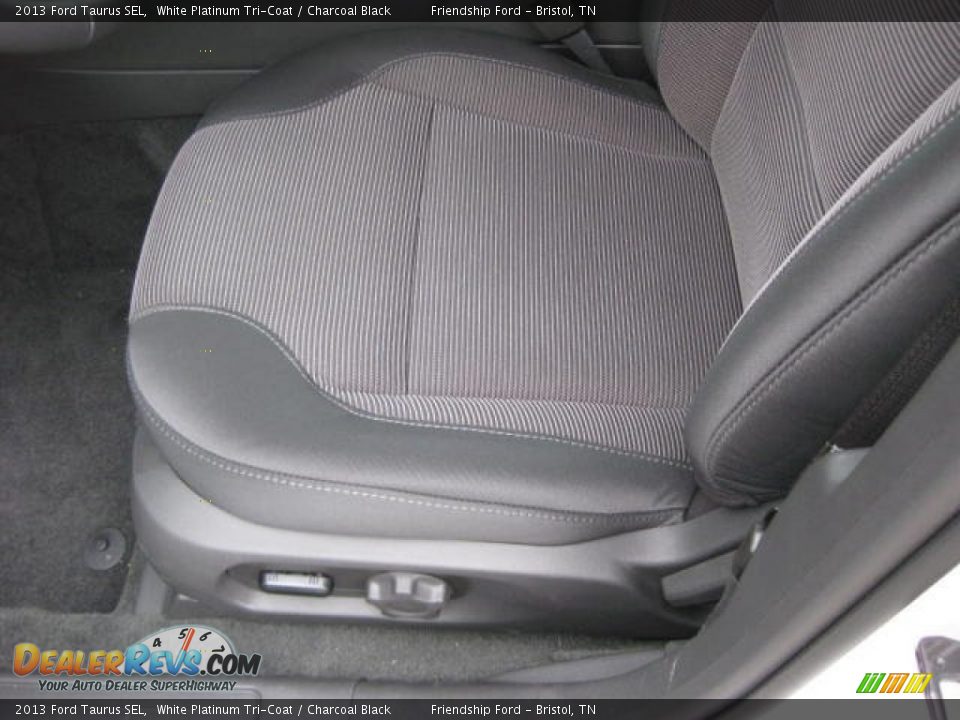 2013 Ford Taurus SEL White Platinum Tri-Coat / Charcoal Black Photo #12