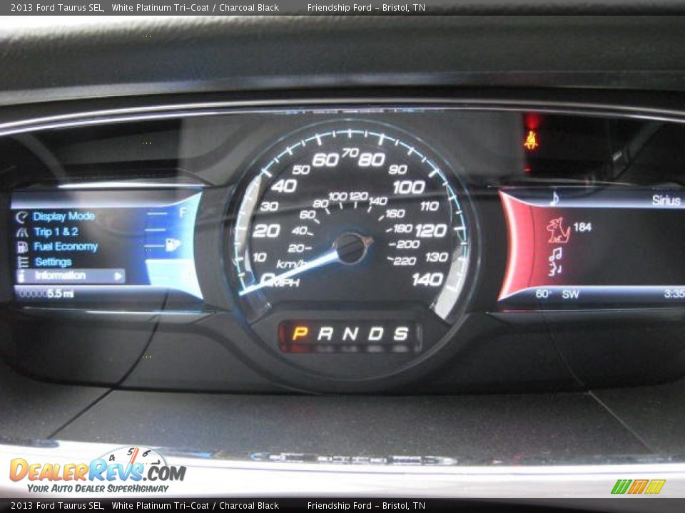 2013 Ford Taurus SEL White Platinum Tri-Coat / Charcoal Black Photo #22
