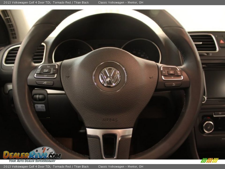 2013 Volkswagen Golf 4 Door TDI Tornado Red / Titan Black Photo #6