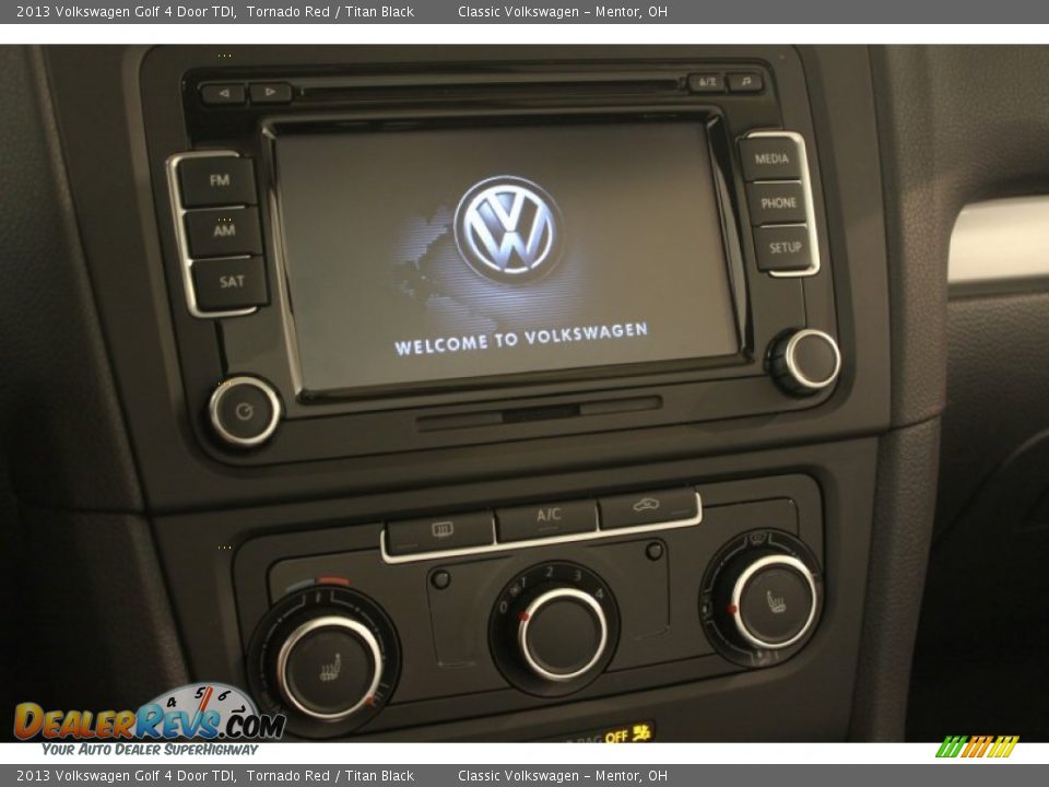 2013 Volkswagen Golf 4 Door TDI Tornado Red / Titan Black Photo #9