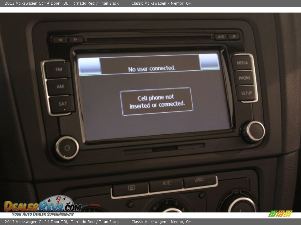 2013 Volkswagen Golf 4 Door TDI Tornado Red / Titan Black Photo #14