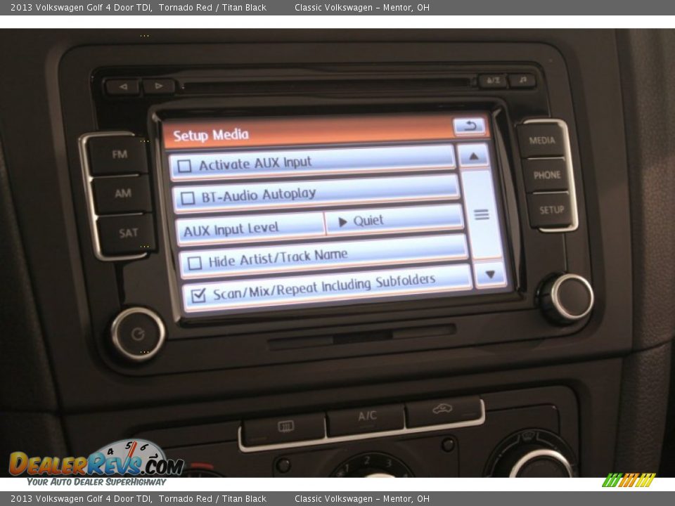 2013 Volkswagen Golf 4 Door TDI Tornado Red / Titan Black Photo #17