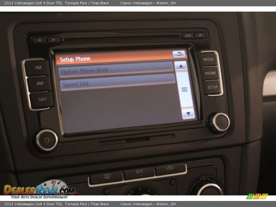 2013 Volkswagen Golf 4 Door TDI Tornado Red / Titan Black Photo #18