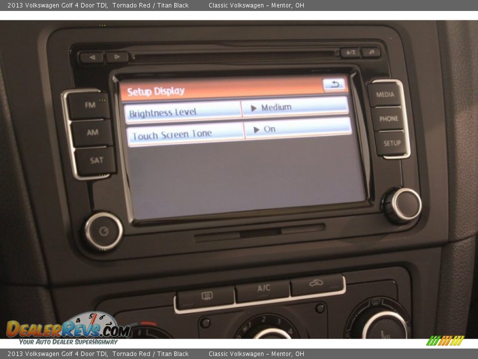 2013 Volkswagen Golf 4 Door TDI Tornado Red / Titan Black Photo #20