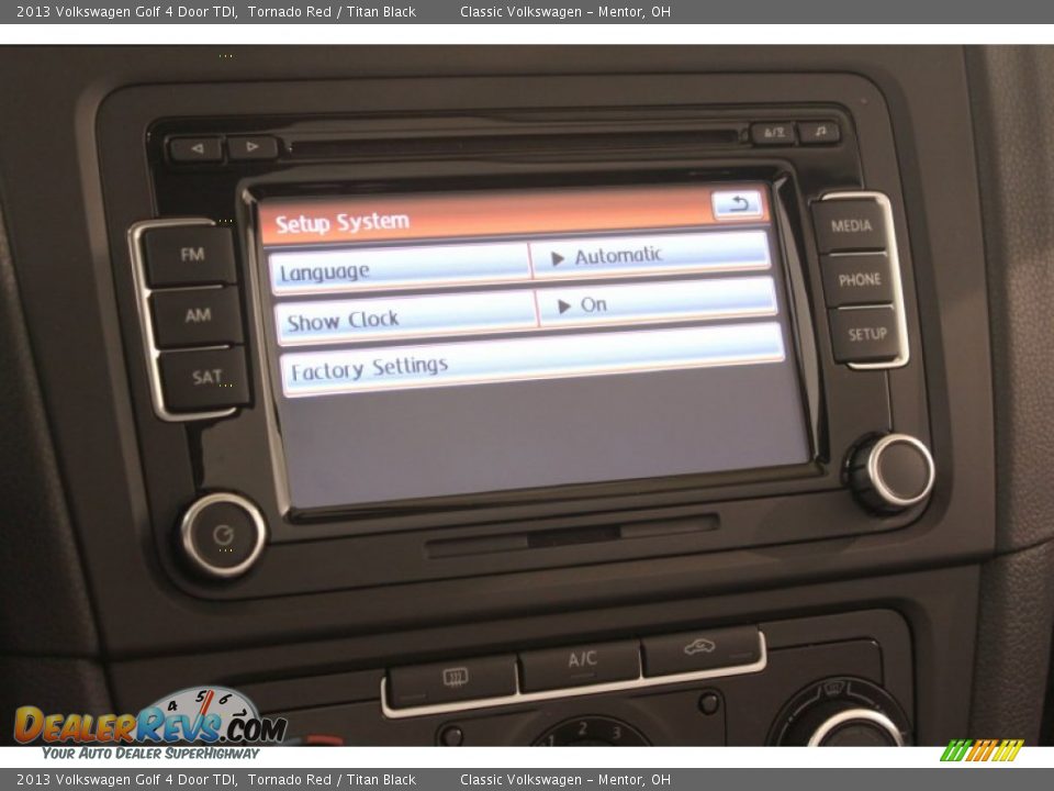 2013 Volkswagen Golf 4 Door TDI Tornado Red / Titan Black Photo #21