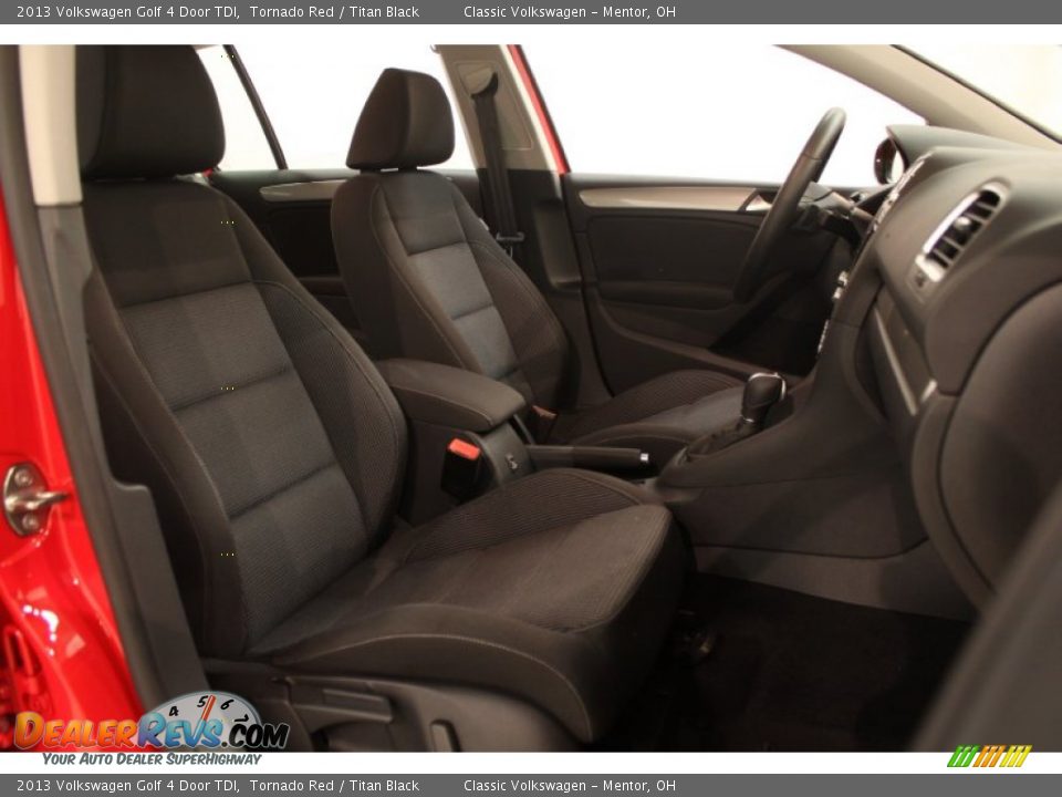 2013 Volkswagen Golf 4 Door TDI Tornado Red / Titan Black Photo #23