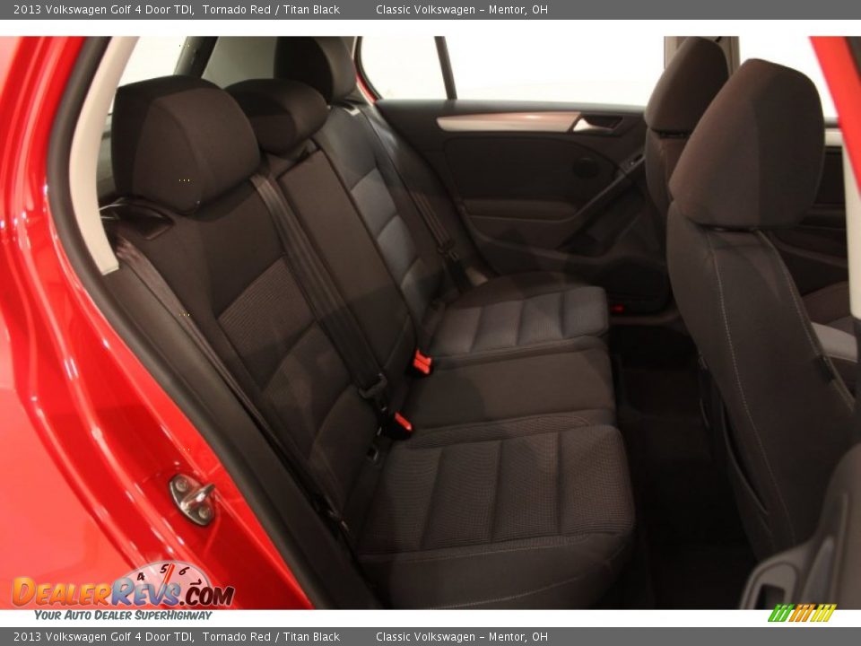2013 Volkswagen Golf 4 Door TDI Tornado Red / Titan Black Photo #24