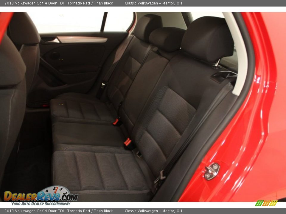 Rear Seat of 2013 Volkswagen Golf 4 Door TDI Photo #25