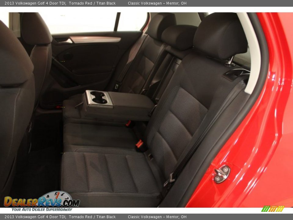 2013 Volkswagen Golf 4 Door TDI Tornado Red / Titan Black Photo #26