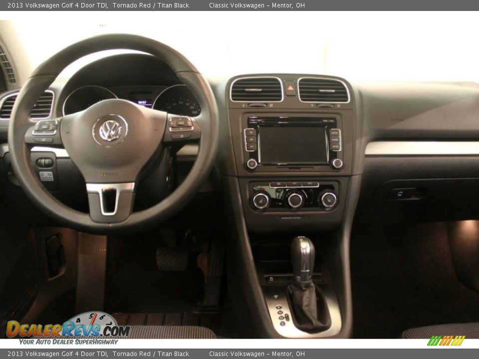 2013 Volkswagen Golf 4 Door TDI Tornado Red / Titan Black Photo #27