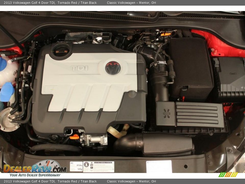 2013 Volkswagen Golf 4 Door TDI 2.0 Liter TDI DOHC 16-Valve Turbo-Diesel 4 Cylinder Engine Photo #29
