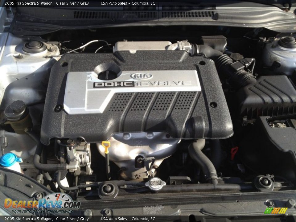 2005 Kia Spectra 5 Wagon 2.0 Liter DOHC 16 Valve 4 Cylinder Engine Photo #28