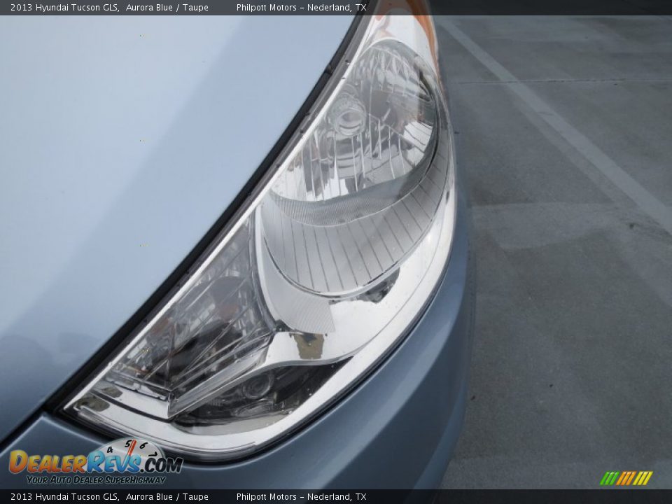 2013 Hyundai Tucson GLS Aurora Blue / Taupe Photo #8