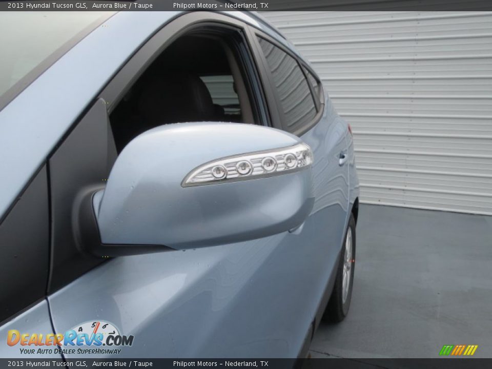 2013 Hyundai Tucson GLS Aurora Blue / Taupe Photo #11