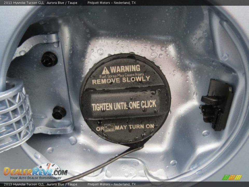 2013 Hyundai Tucson GLS Aurora Blue / Taupe Photo #12