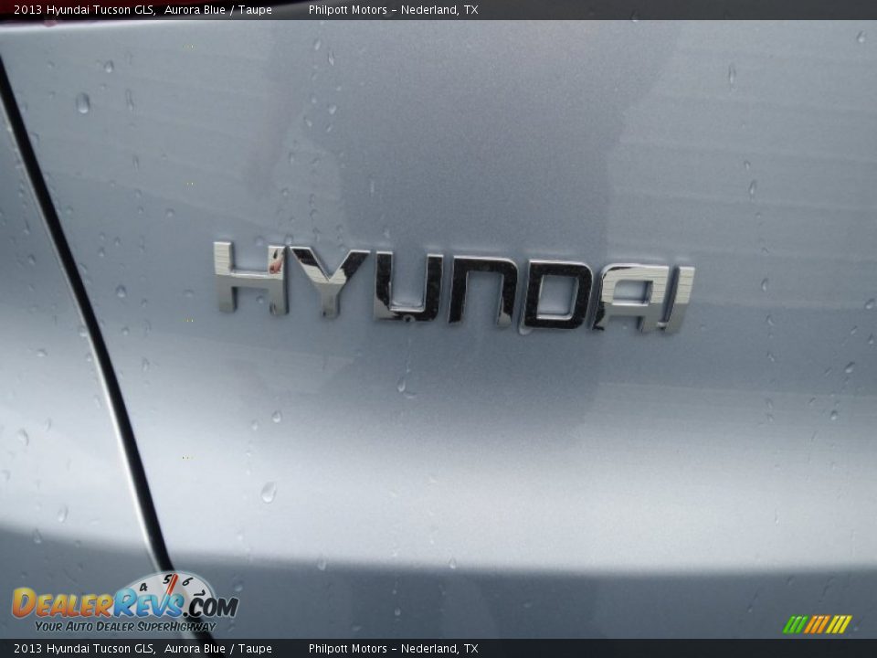 2013 Hyundai Tucson GLS Aurora Blue / Taupe Photo #13