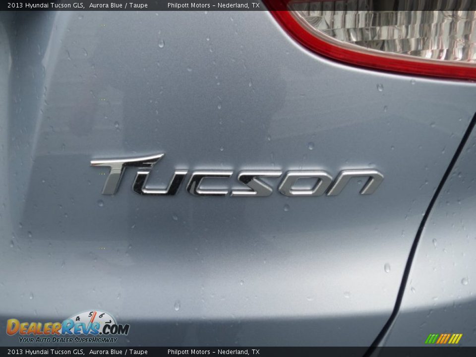 2013 Hyundai Tucson GLS Aurora Blue / Taupe Photo #14