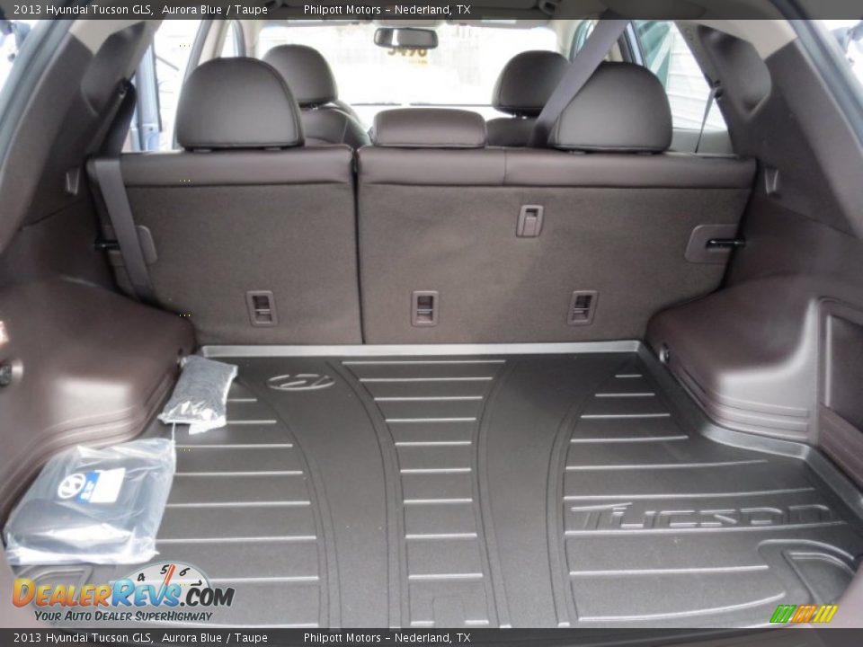 2013 Hyundai Tucson GLS Aurora Blue / Taupe Photo #15