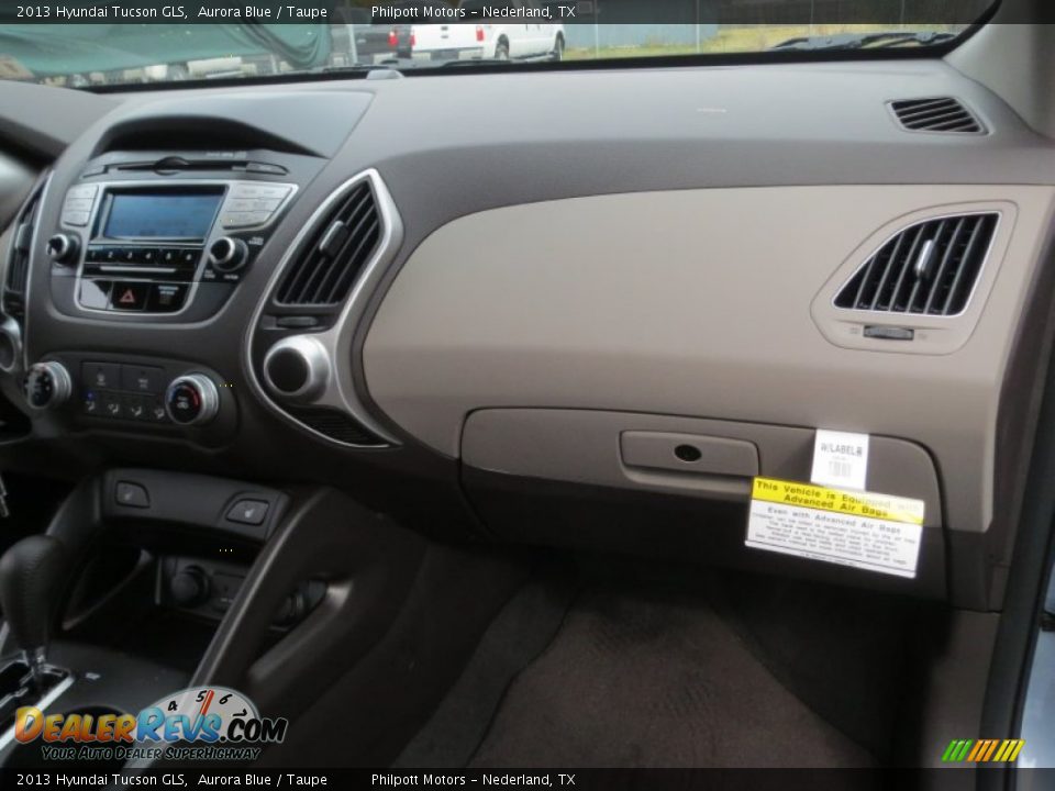 2013 Hyundai Tucson GLS Aurora Blue / Taupe Photo #17