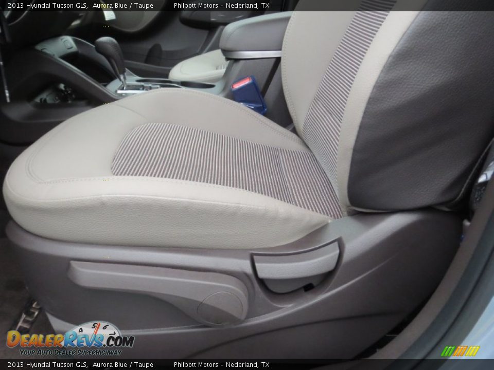 2013 Hyundai Tucson GLS Aurora Blue / Taupe Photo #23