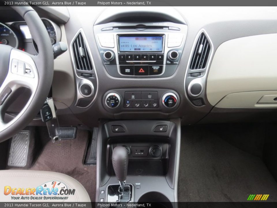 2013 Hyundai Tucson GLS Aurora Blue / Taupe Photo #25
