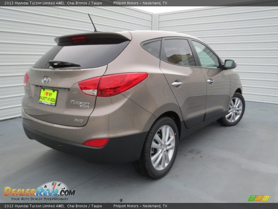 2013 Hyundai Tucson Limited AWD Chai Bronze / Taupe Photo #3