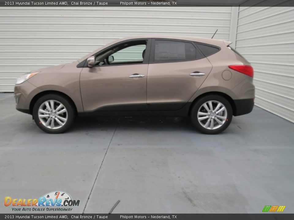 2013 Hyundai Tucson Limited AWD Chai Bronze / Taupe Photo #5