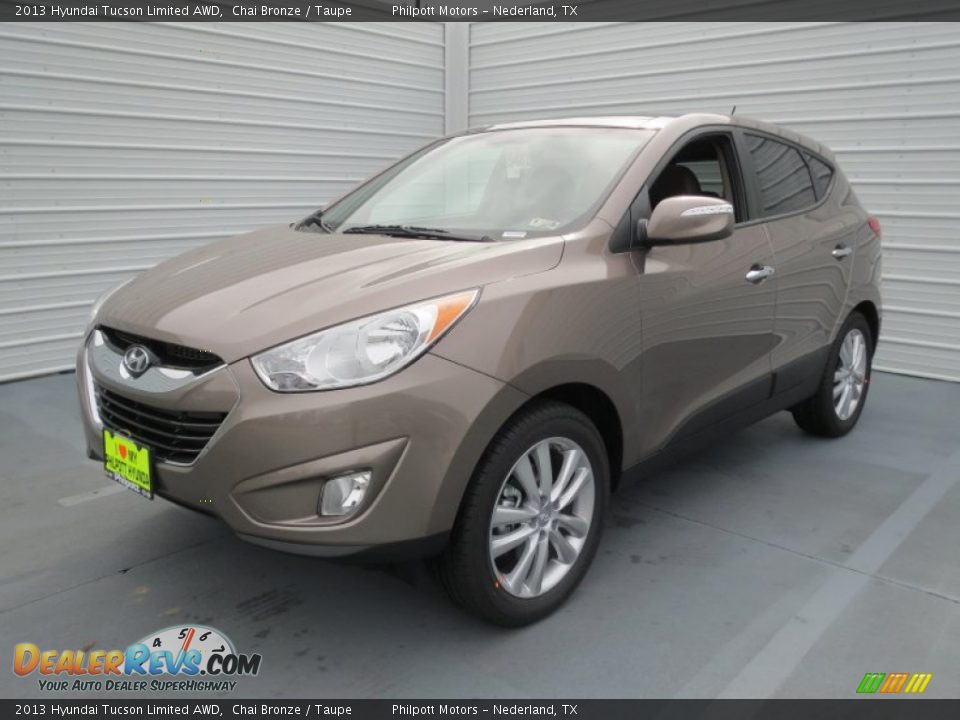 2013 Hyundai Tucson Limited AWD Chai Bronze / Taupe Photo #6