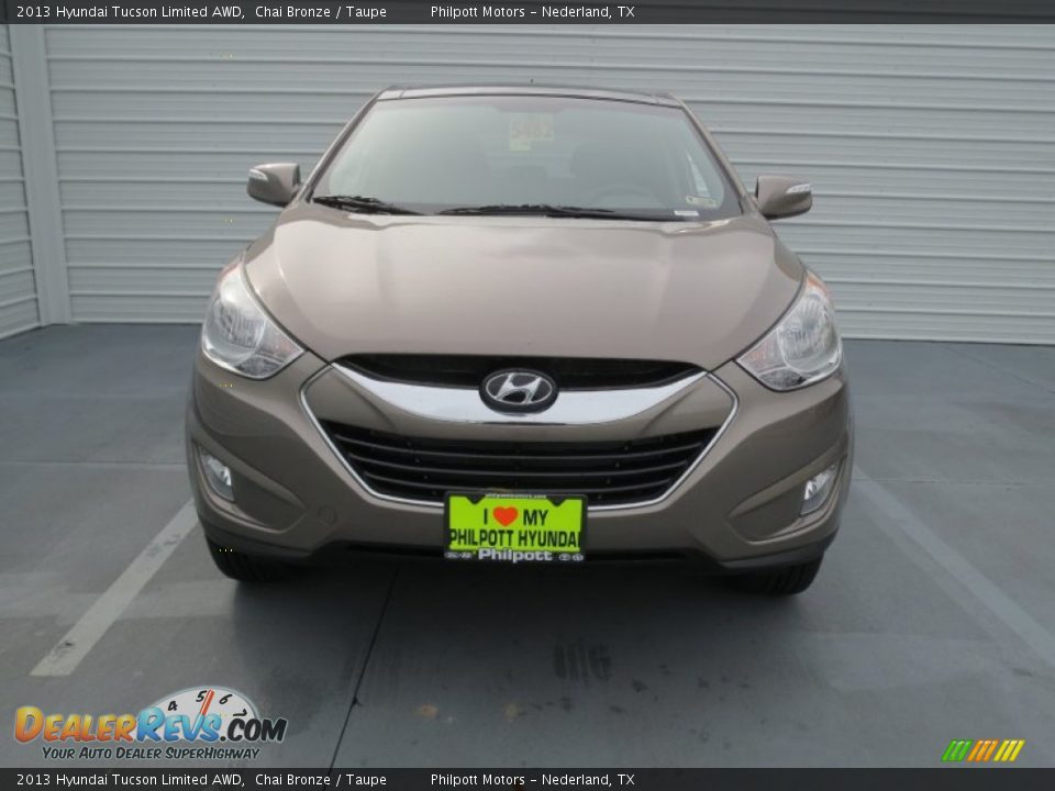 2013 Hyundai Tucson Limited AWD Chai Bronze / Taupe Photo #7